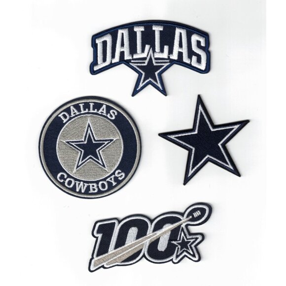 Other - (4) Dallas Cowboys  Team Logos NFL Embroidered Iron / Sew-On Patches